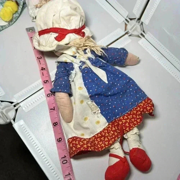 Vintage Holly Hobbie And Amy Knickerbocker 12” Dolls w/Original Outfits & Hats - Picture 9 of 10